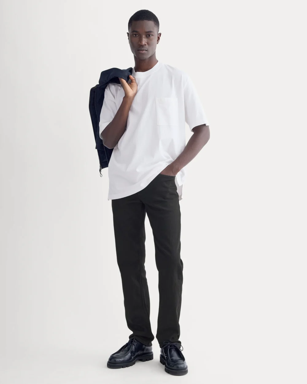 Oversized Midweight Tee | White - Image 3