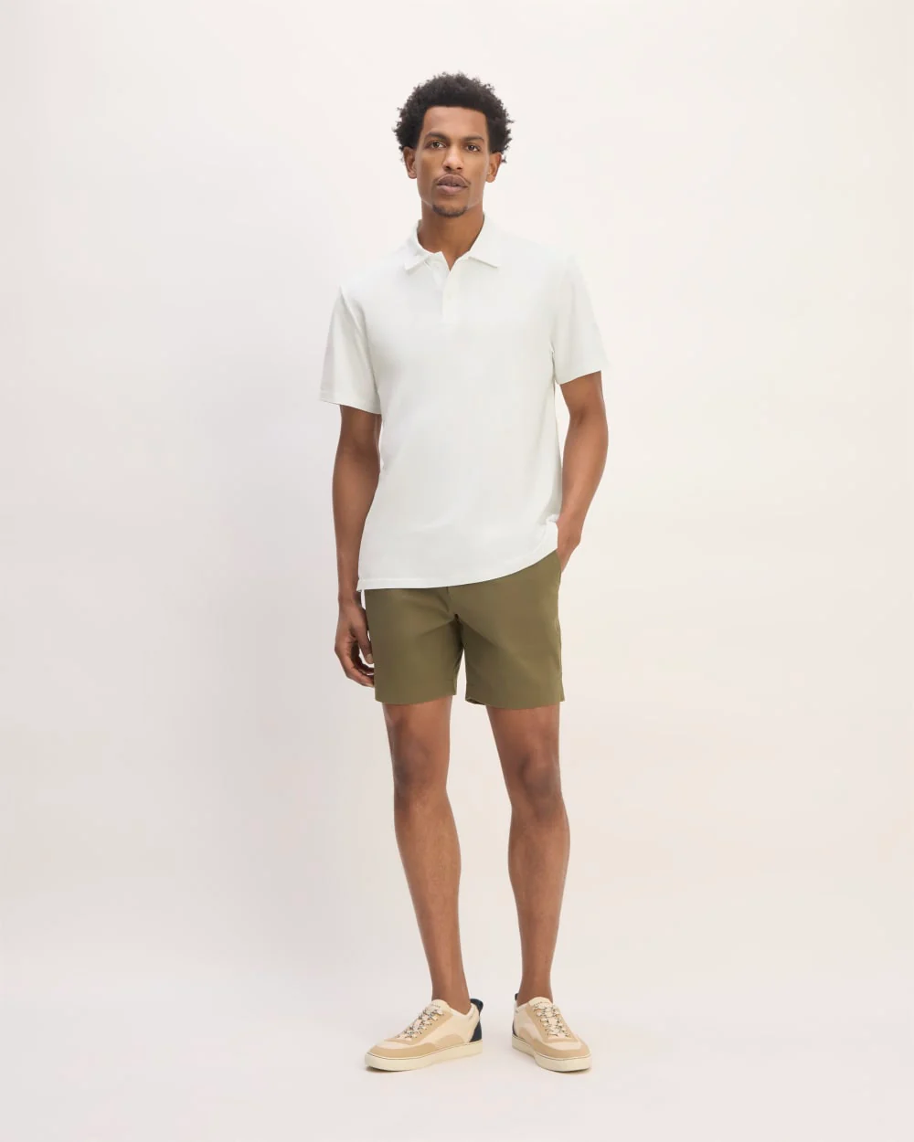 The Premium Weight Short-Sleeve Polo | White - Image 3