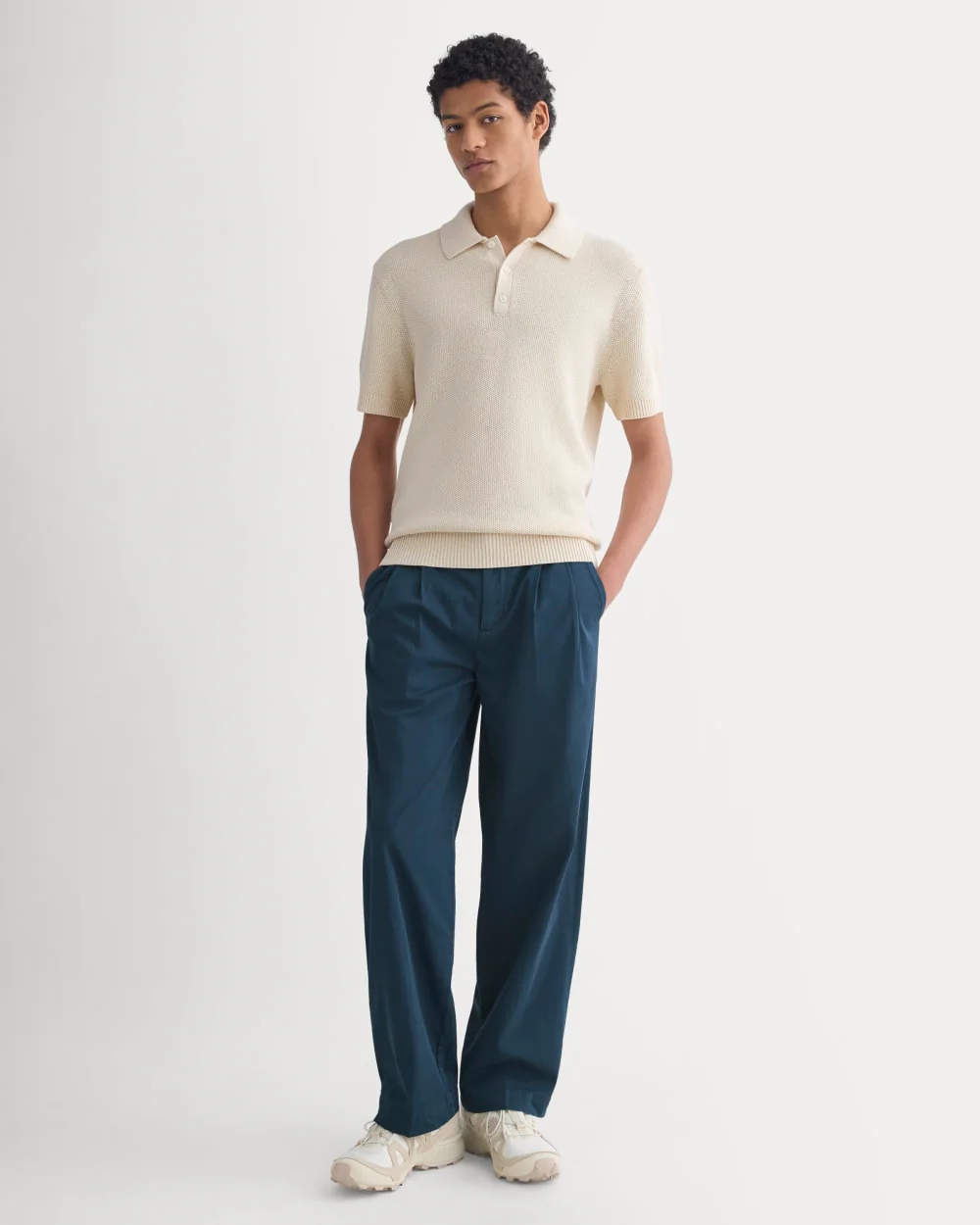 Pull-On Easy Trouser | Midnight Navy