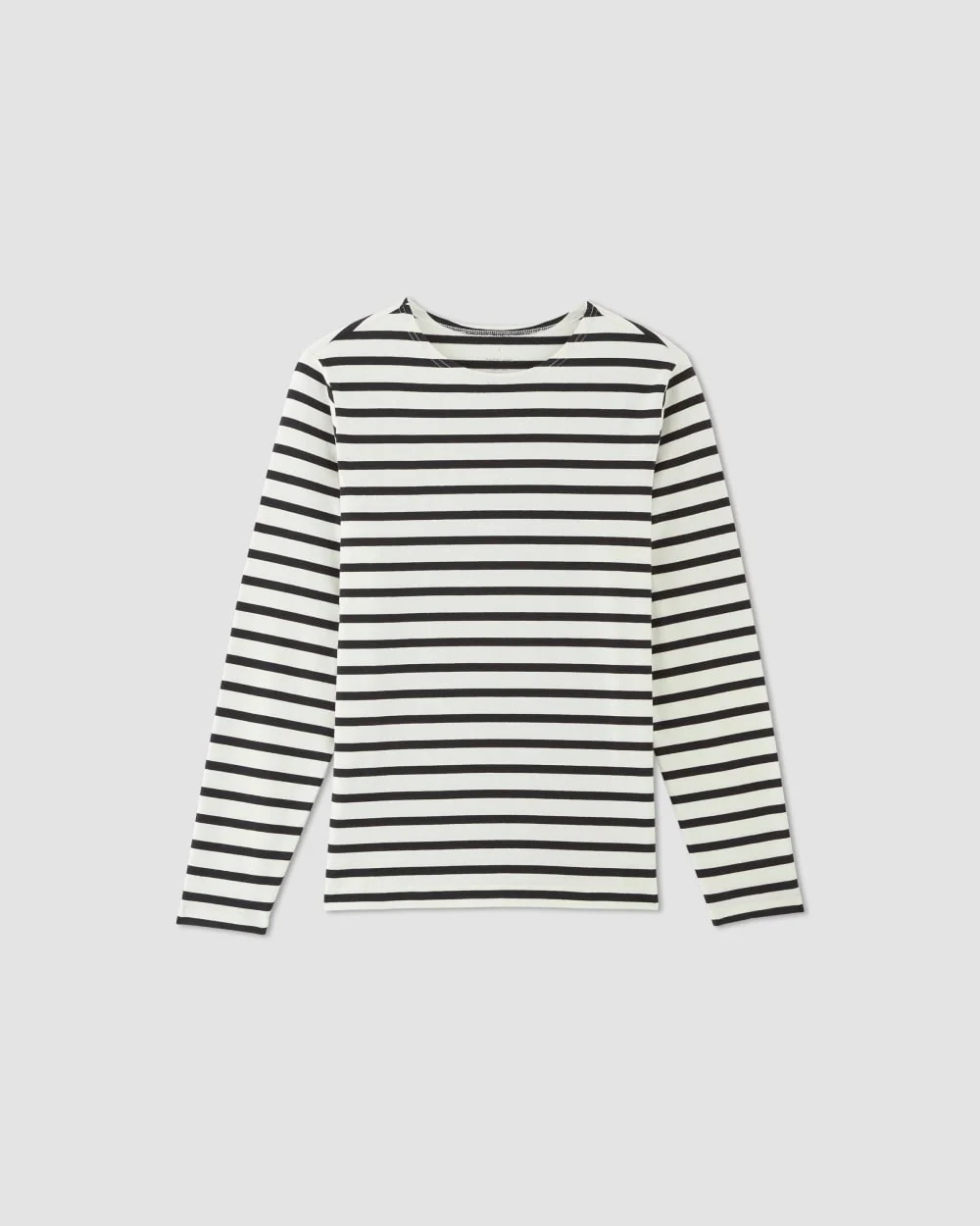 The Premium-Weight Long-Sleeve Mariner Tee | Canvas / Black - Image 2