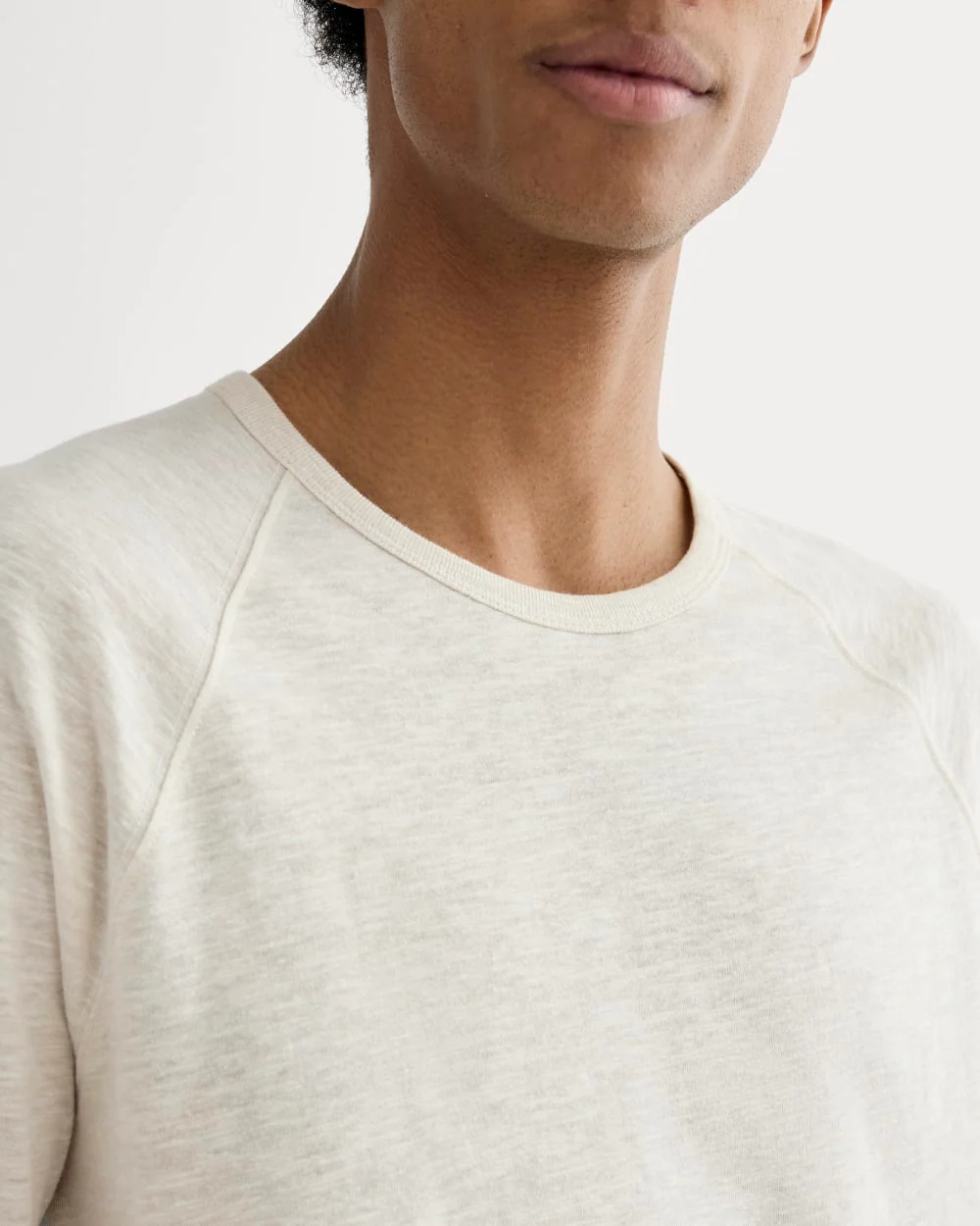The Rec Long-Sleeve Crew | Heathered Oat - Image 4