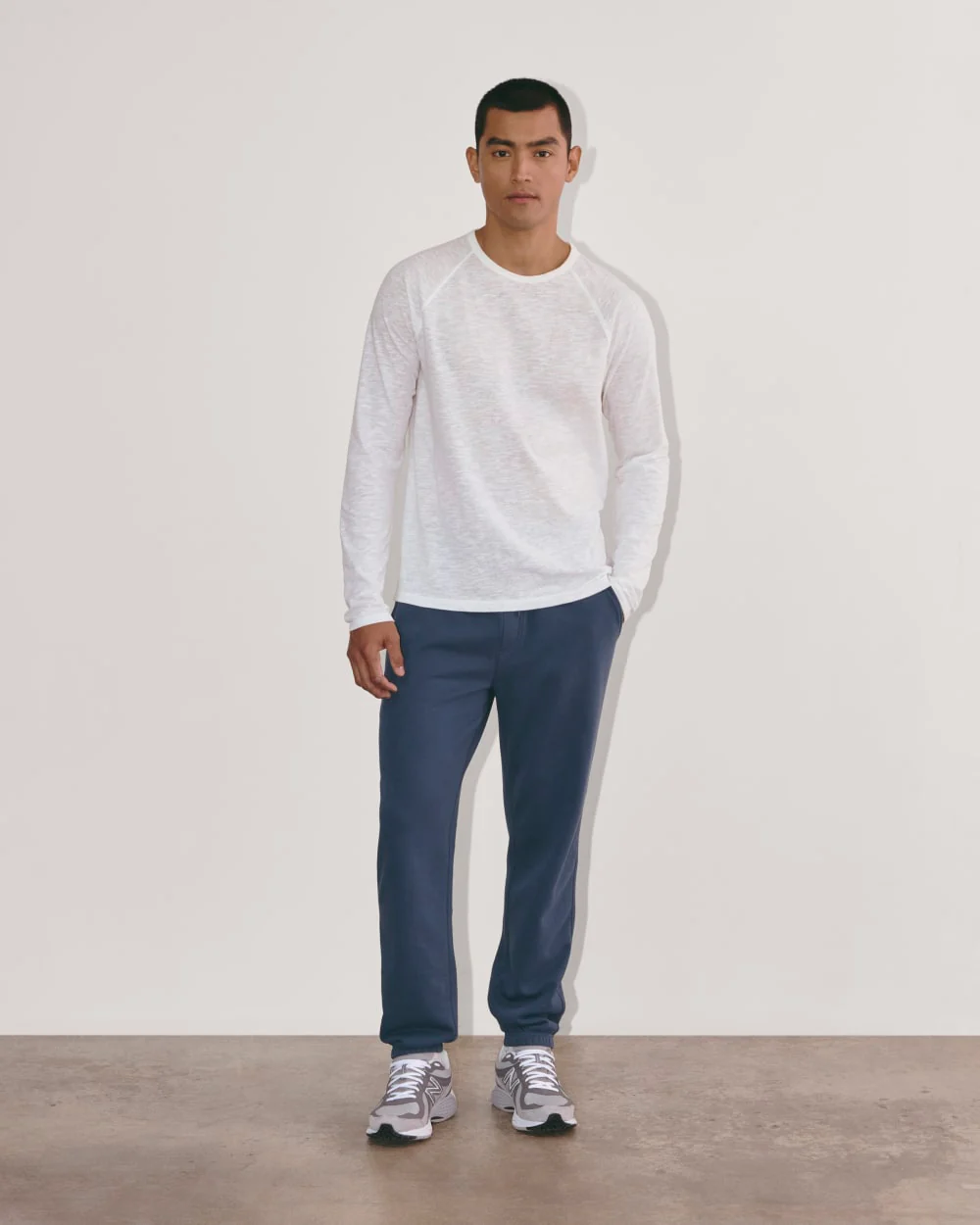 The Rec Long-Sleeve Crew | White - Image 3