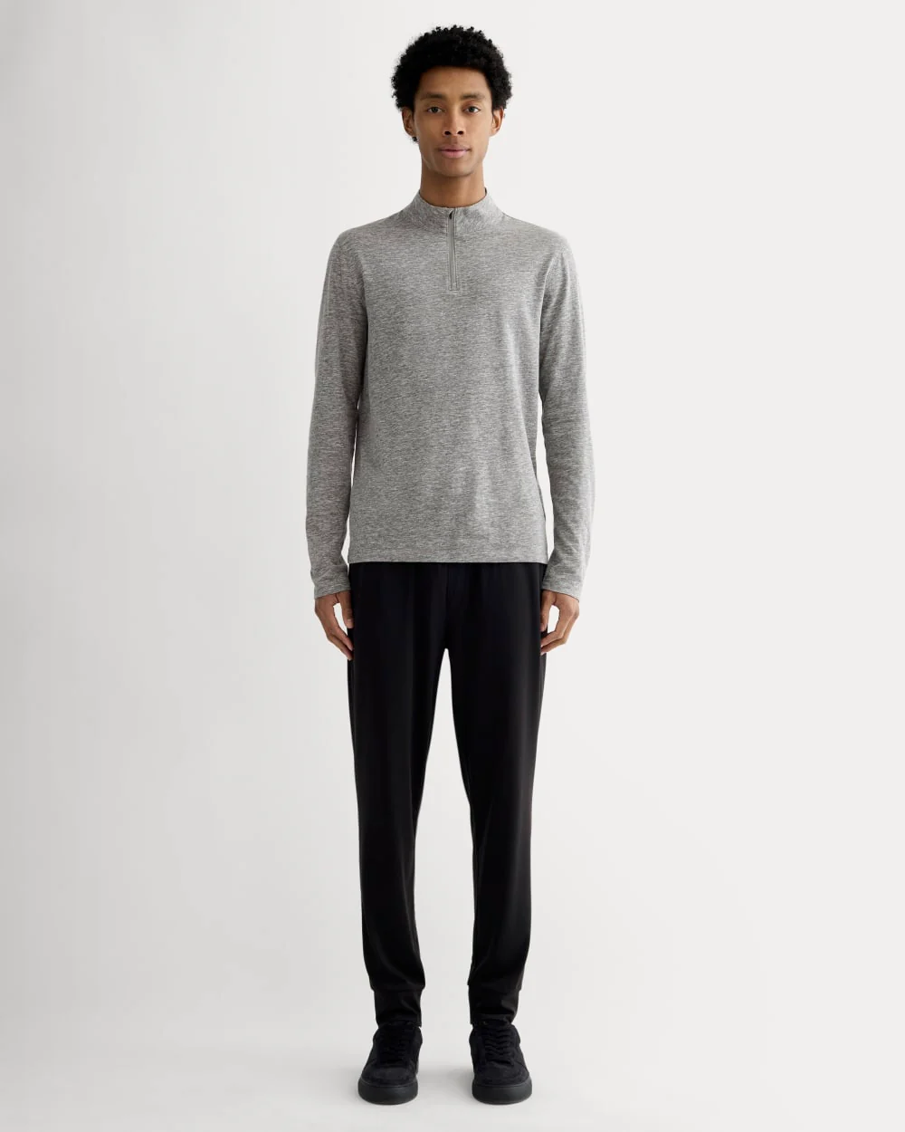 The Rec Quarter-Zip |  Heathered Grey - Image 3