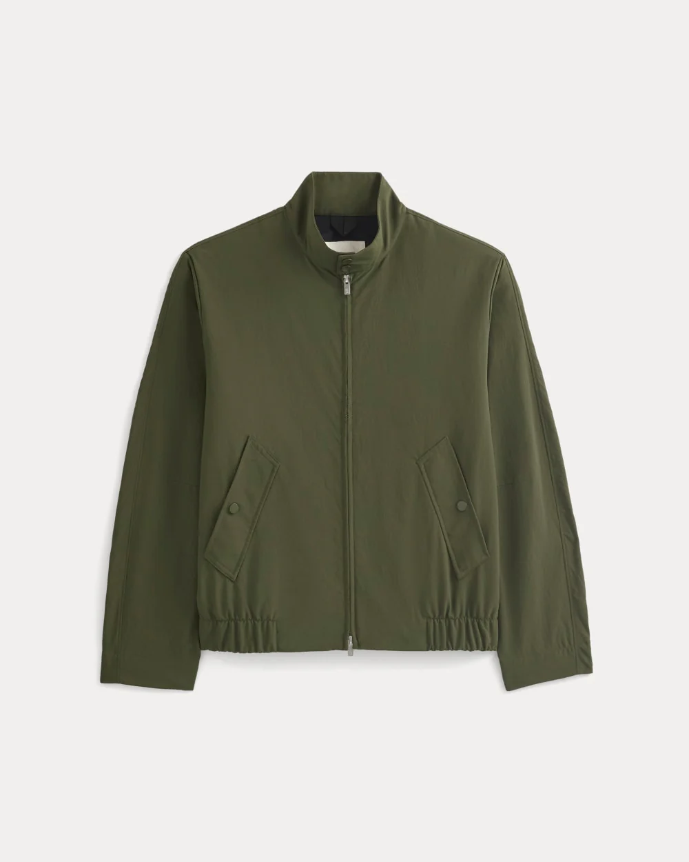Re:Cycled Nylon Harrington Jacket | Olive Night - Image 2