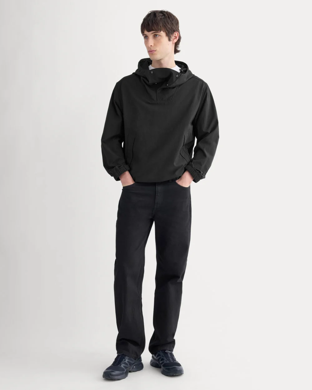 Re:Cycled Nylon Windbreaker | Black - Image 4