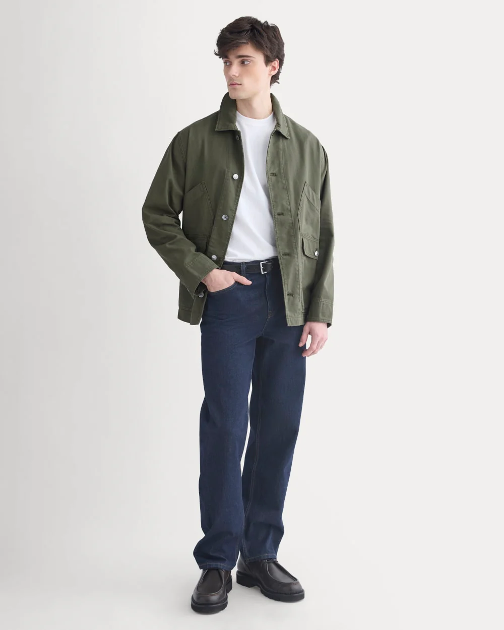 Relaxed Barn Jacket | Olive Night - Image 3