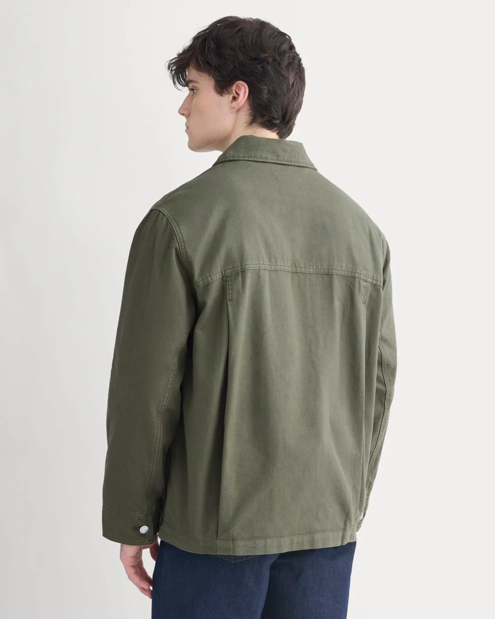 Relaxed Barn Jacket | Olive Night - Image 5