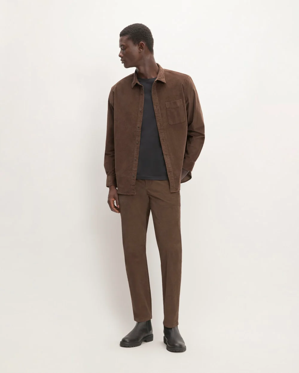 The Relaxed Corduroy Shirt  | Cocoa - Image 3