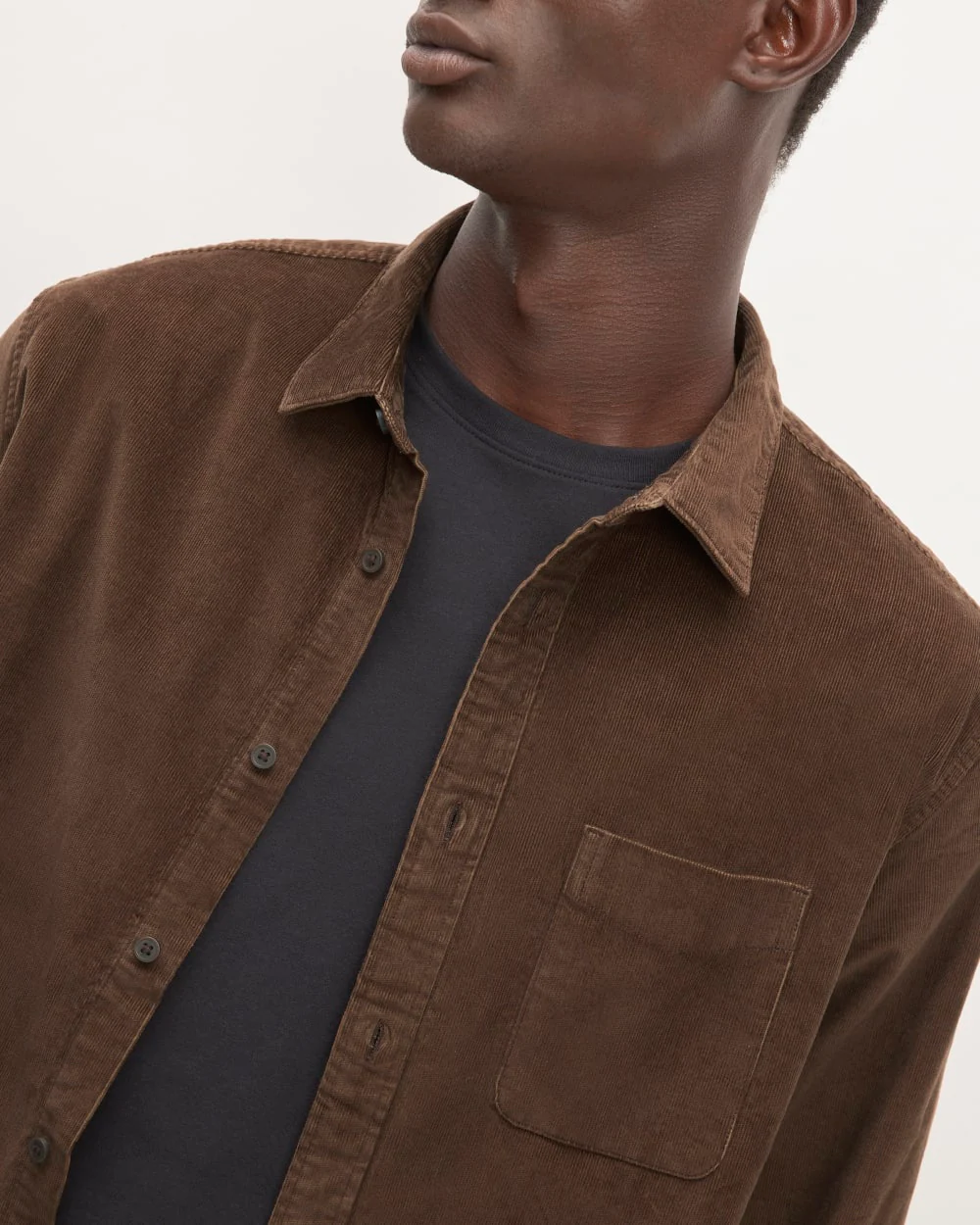 The Relaxed Corduroy Shirt  | Cocoa - Image 4