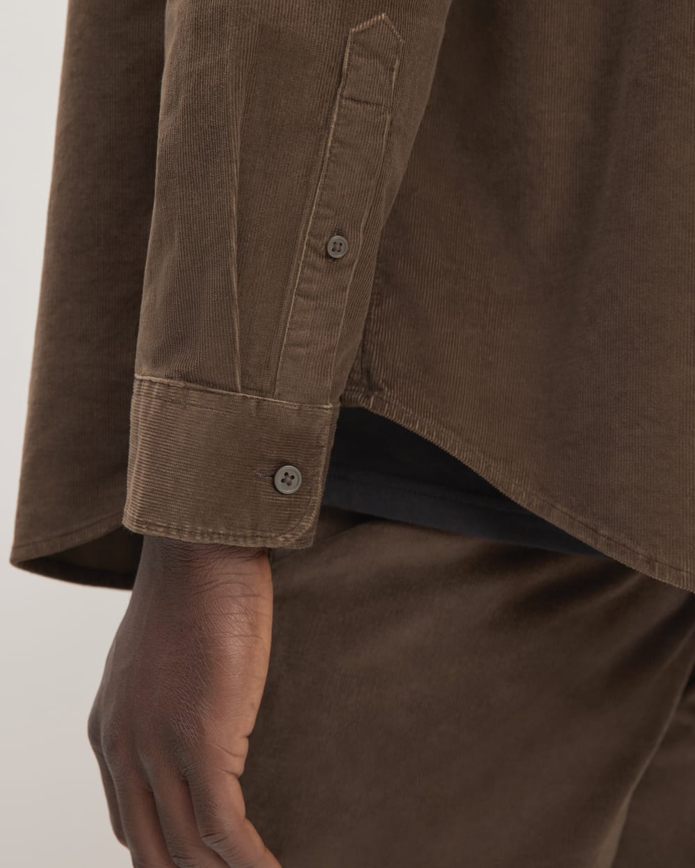 The Relaxed Corduroy Shirt  | Cocoa - Image 5