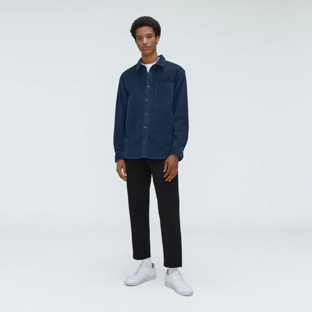 The Relaxed Corduroy Shirt | Insignia Blue - Image 6