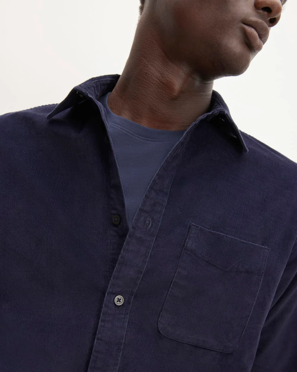 The Relaxed Corduroy Shirt | Navy - Image 4