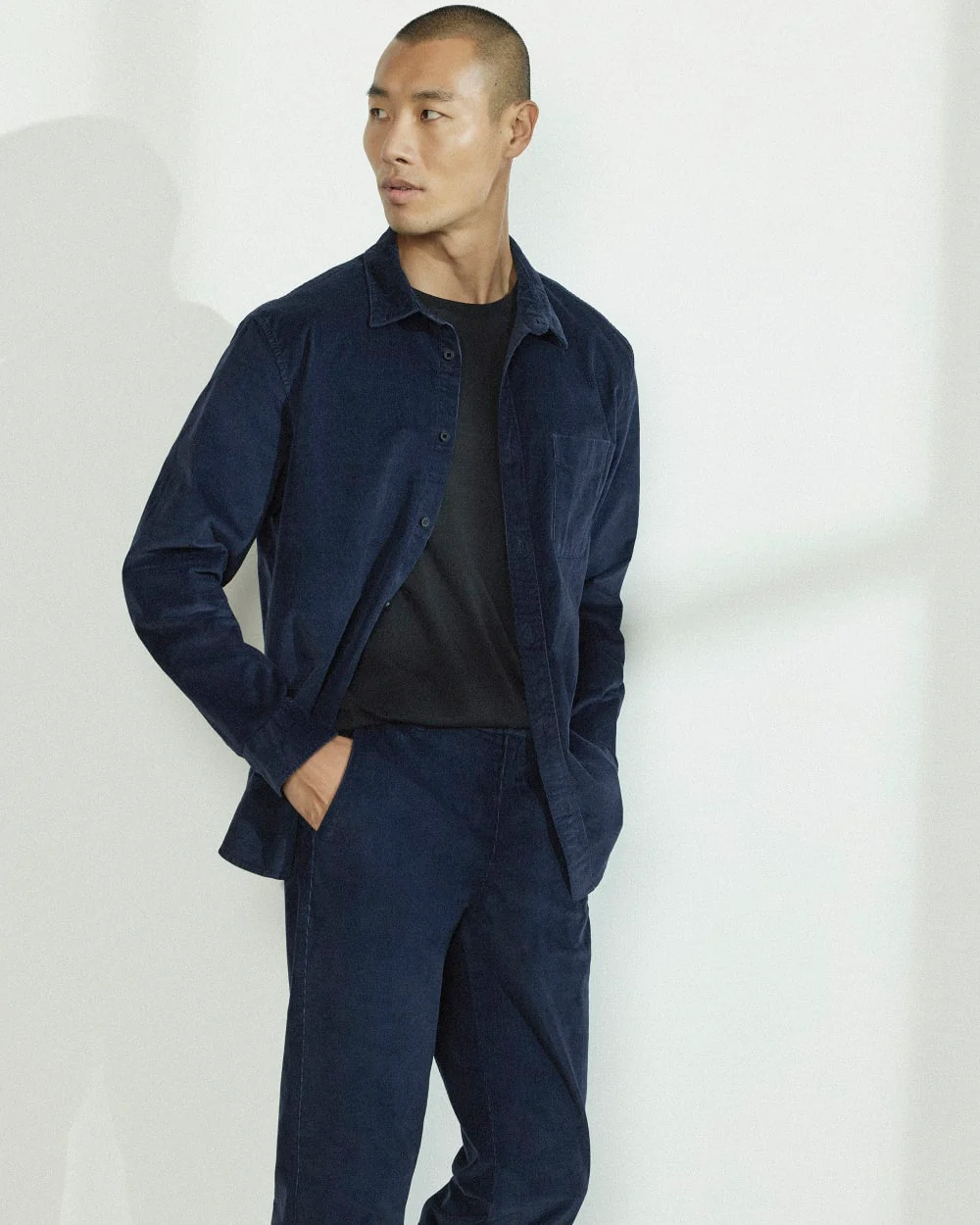 The Relaxed Corduroy Shirt | Navy - Image 8