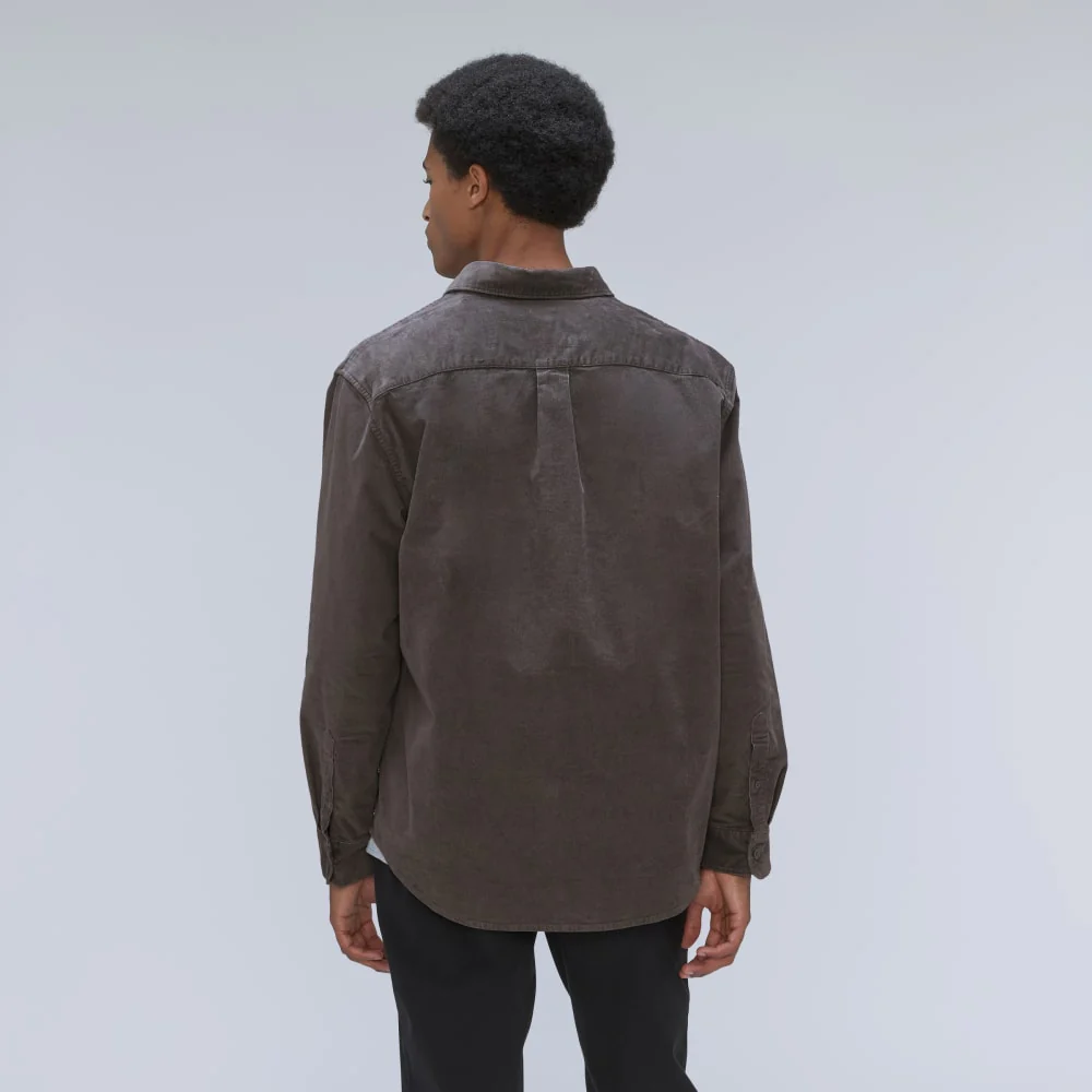 The Relaxed Corduroy Shirt  | Pewter - Image 2