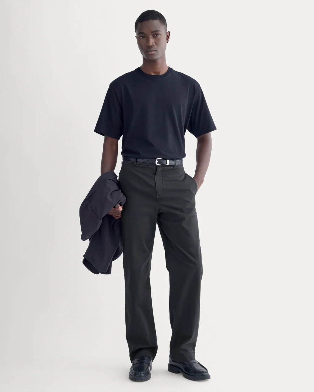 Relaxed Midweight Tee | Black - Image 3