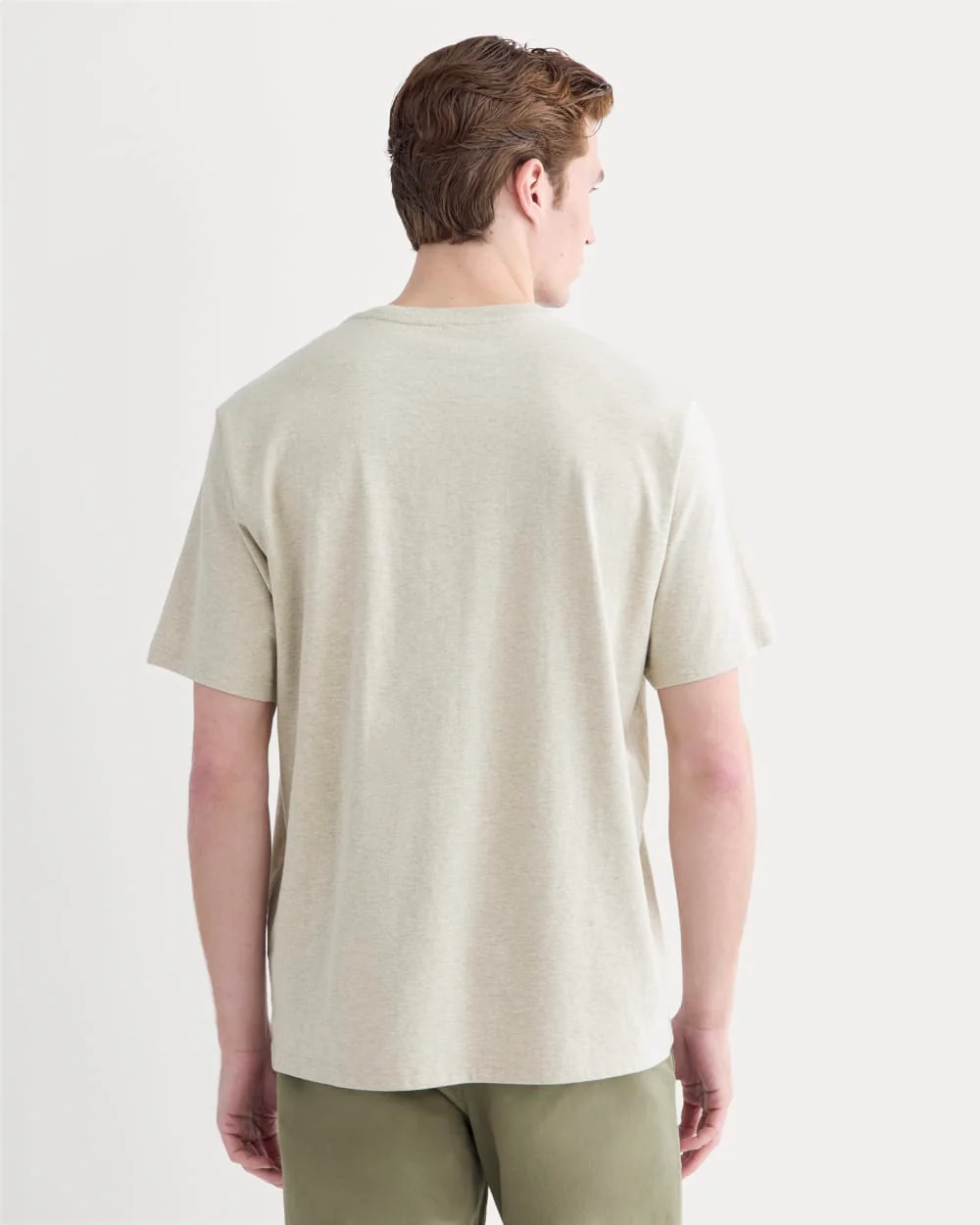 Relaxed Midweight Tee | Heathered Oatmeal - Image 4