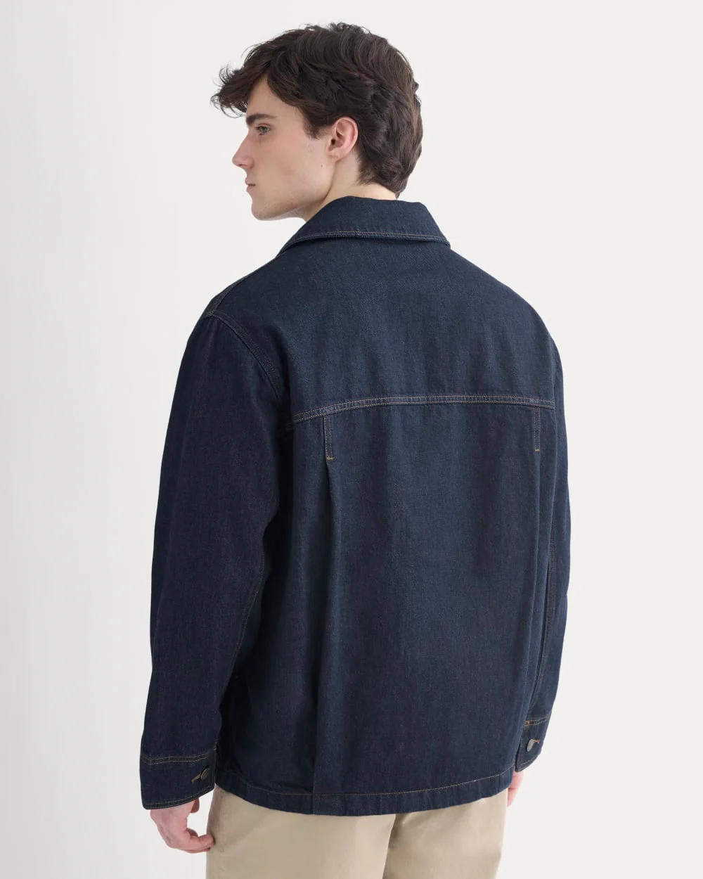 Relaxed Denim Barn Jacket | Dark Rinse - Image 5