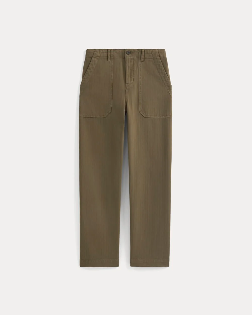 Relaxed Herringbone Fatigue Pants | Beech - Image 2