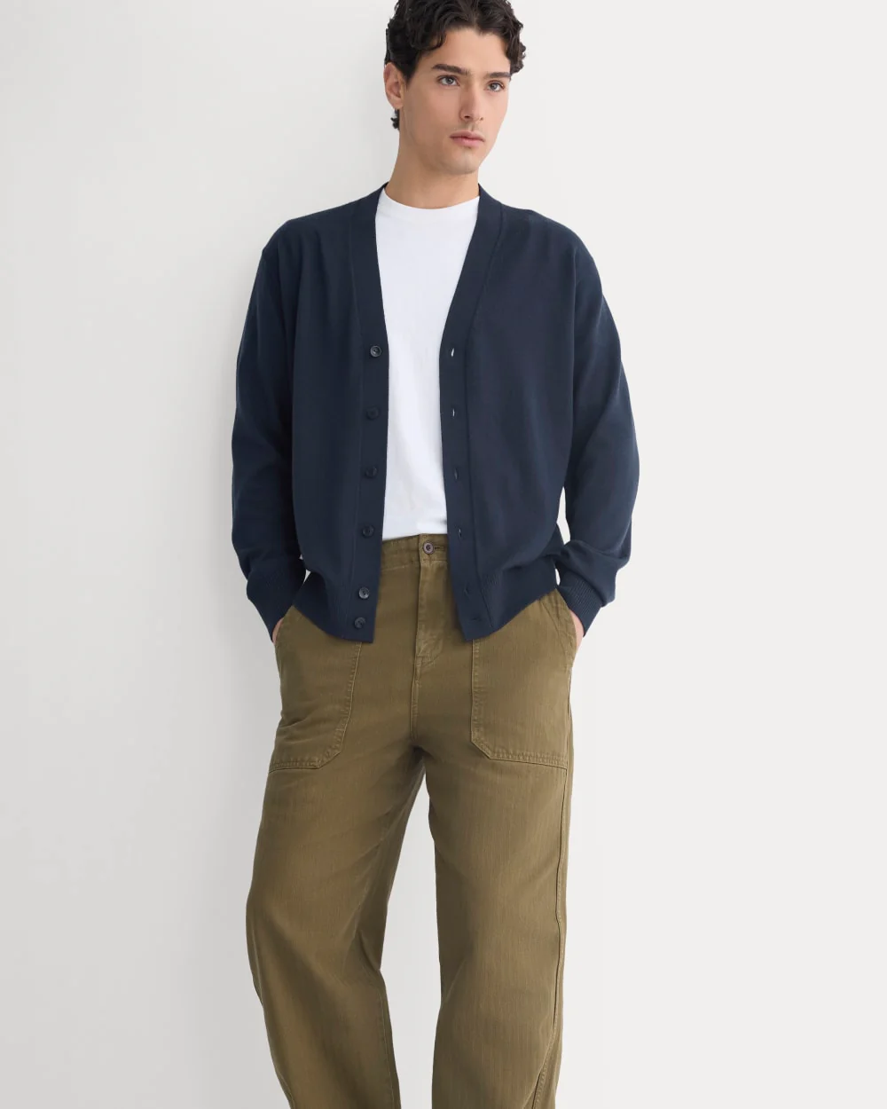 Relaxed Herringbone Fatigue Pants | Beech - Image 3