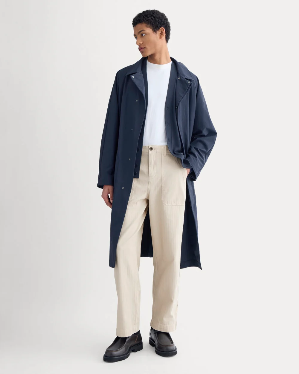 Relaxed Herringbone Fatigue Pants | Peyote