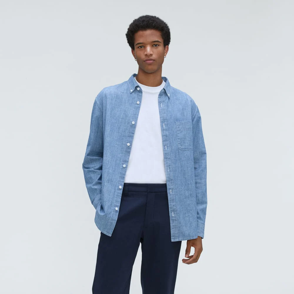 The Relaxed Organic Chambray Shirt | Ivy Blue ReChambray