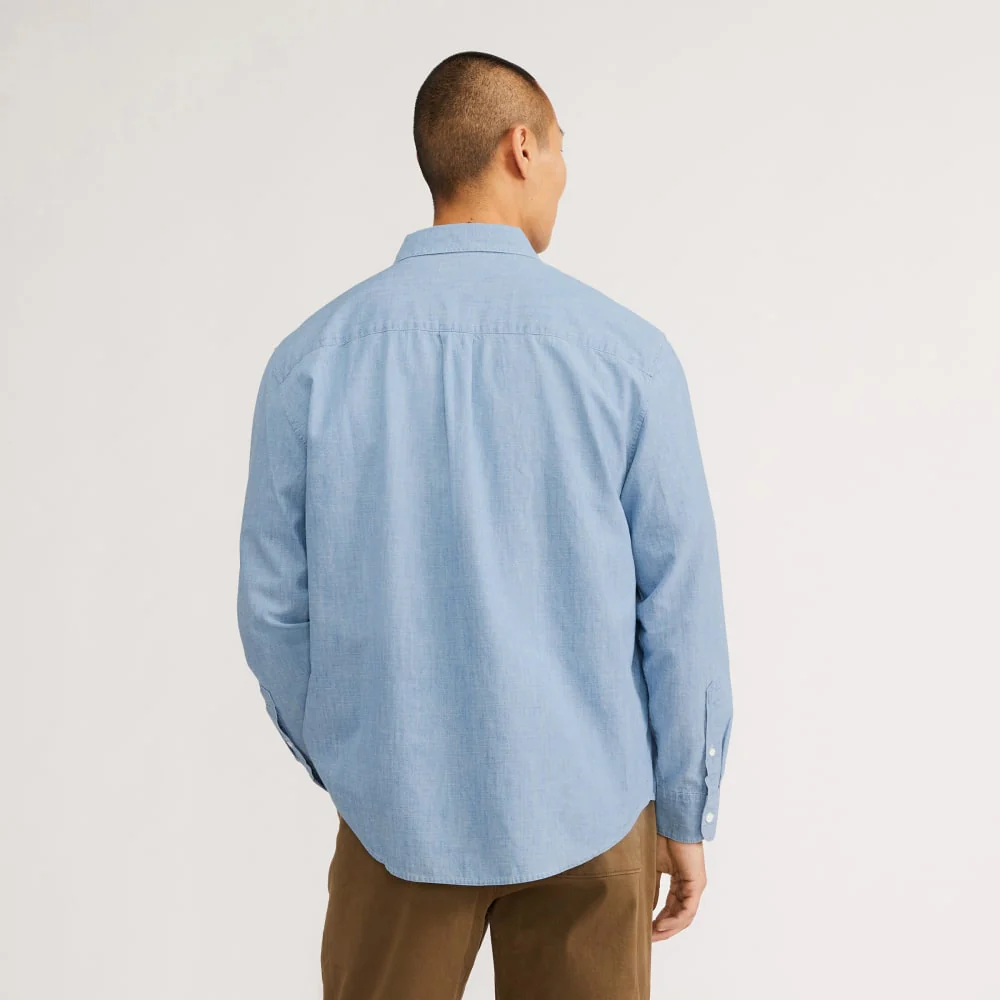 The Relaxed Organic Chambray Shirt | Mid ReChambray - Image 3