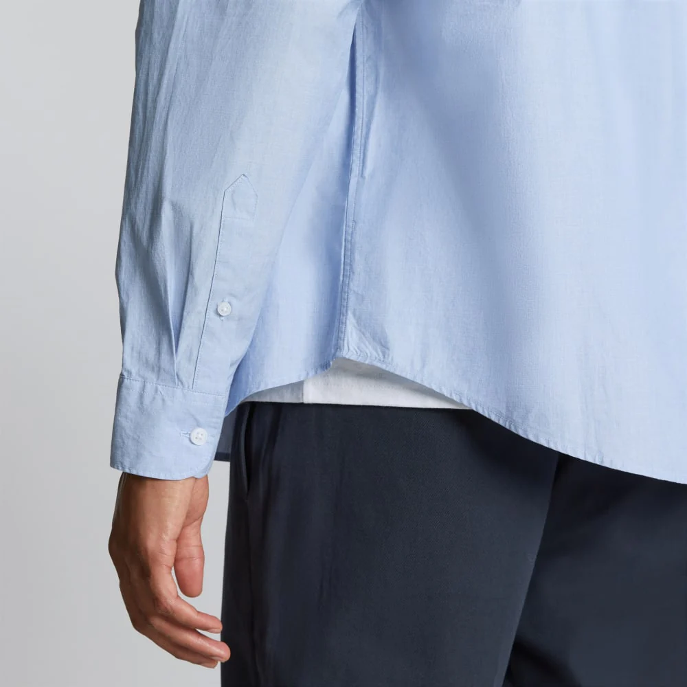 The Relaxed Poplin Shirt | Light Blue - Image 5
