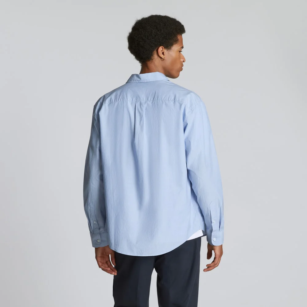 The Relaxed Poplin Shirt | Light Blue - Image 6