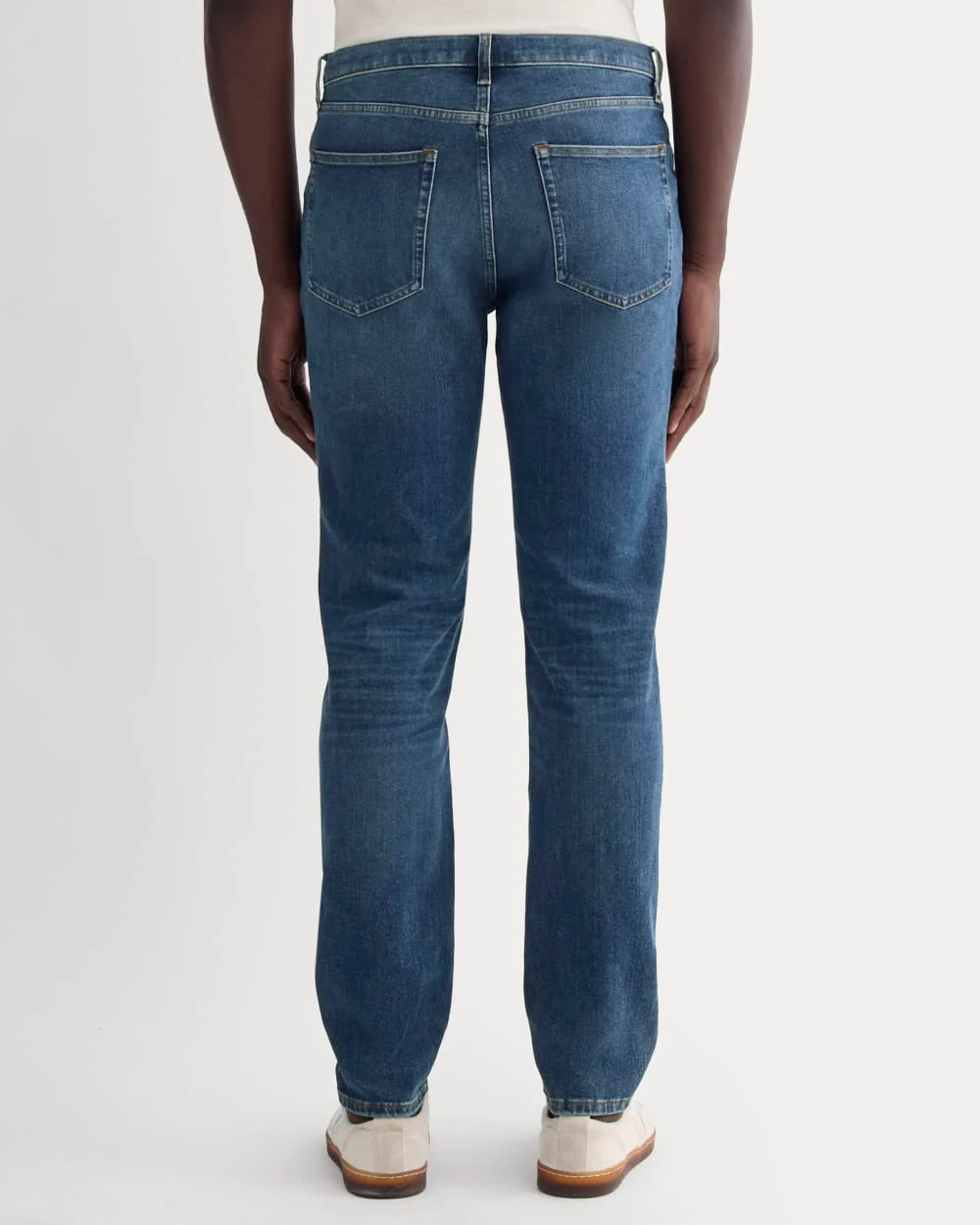 The Relaxed 4-Way Stretch Organic Jean | Uniform | Dark Indigo Fade - Image 5