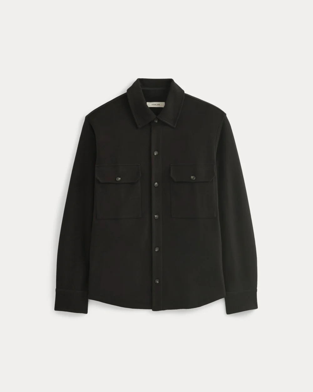 Relaxed Knit Utility Shirt | Black - Image 2