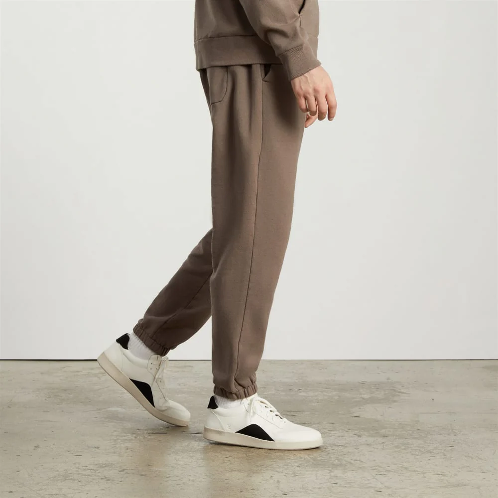 The ReLeather® Court Sneaker | Off White / Black - Image 3