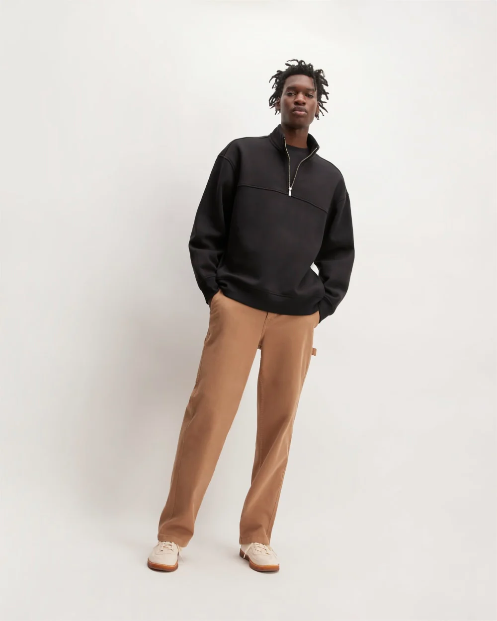 The ReTrack Fleece Half-Zip | Black - Image 3
