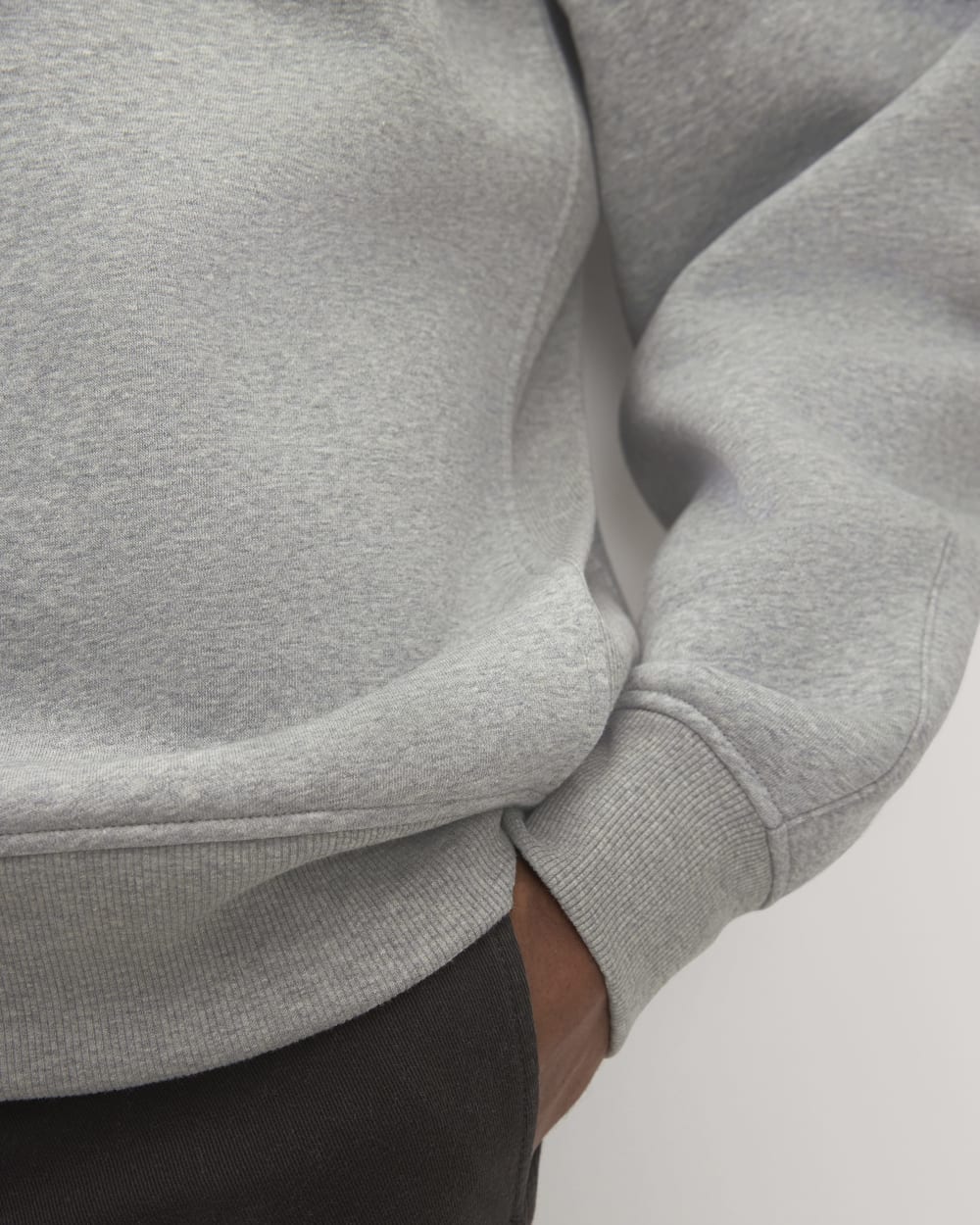 The ReTrack Fleece Half-Zip |  Heathered Grey - Image 5