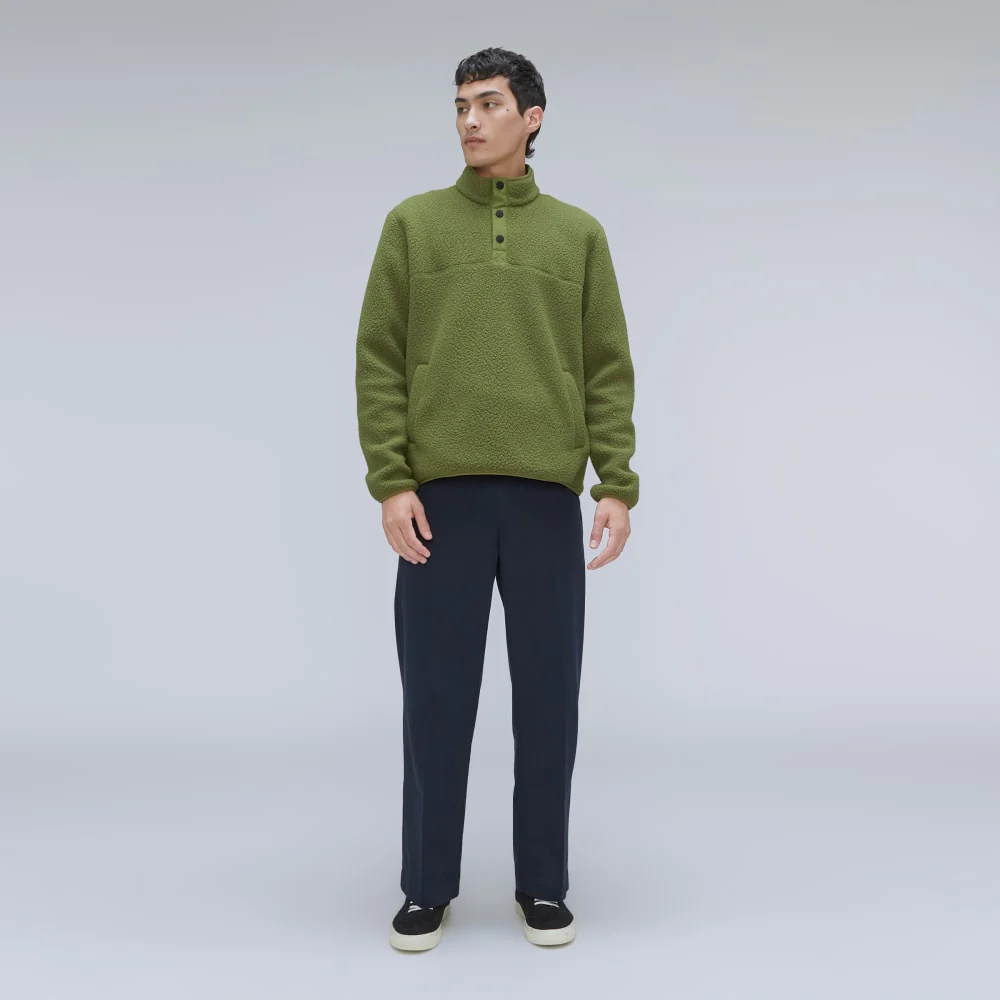 The ReNew Fleece Pullover | Moss - Image 7