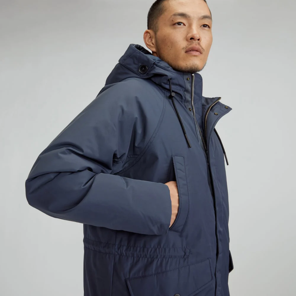 The ReNew Long Parka | India Ink - Image 4