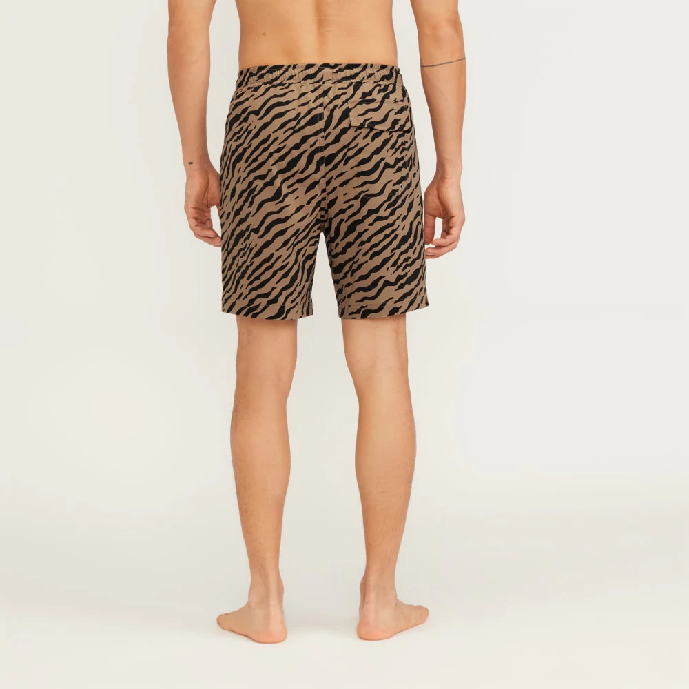 The ReNew Swim Short | Tiger Stripe Toasted Coconut - Image 3
