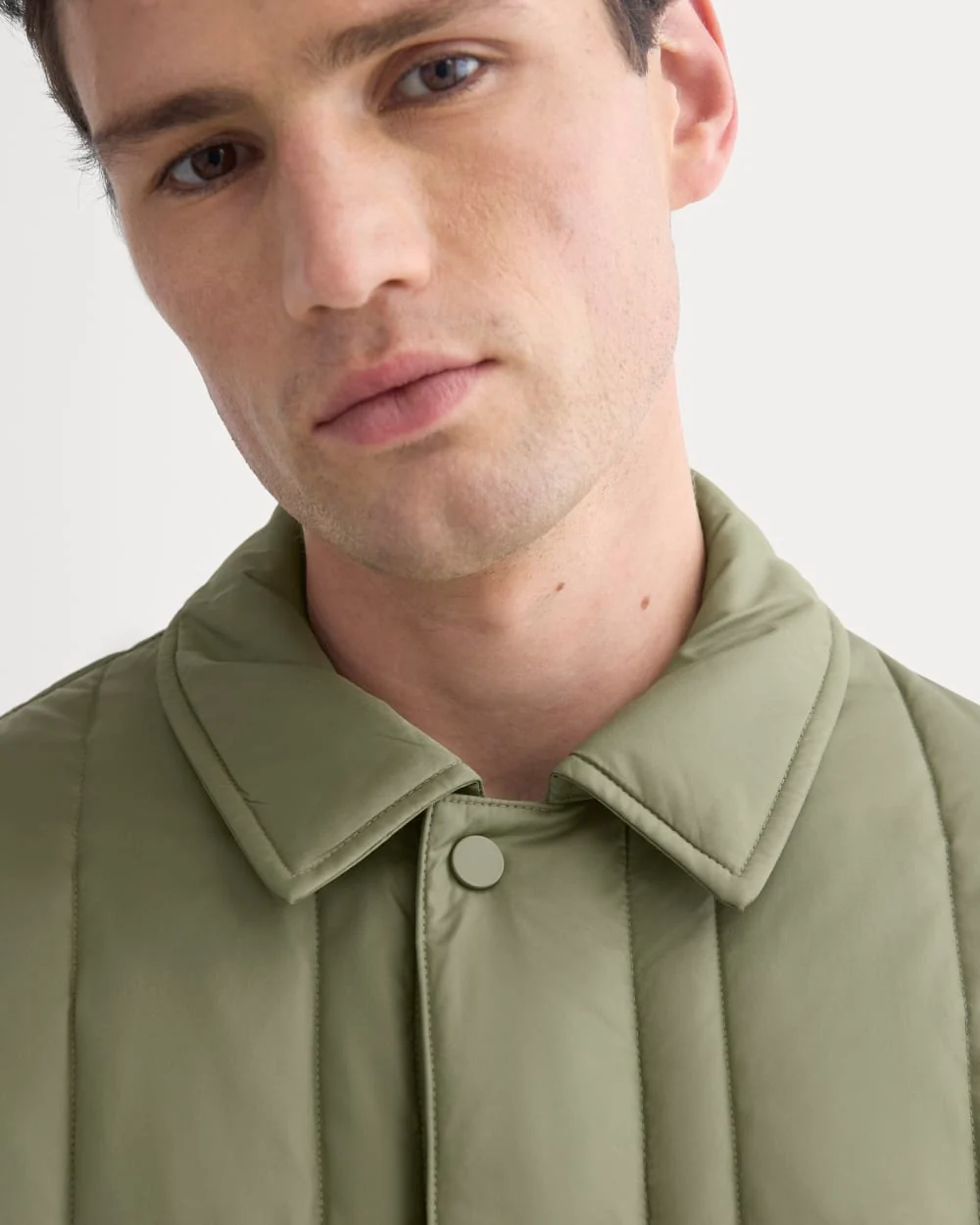 ReNew Vertical-Quilted Jacket | Lichen Green - Image 4
