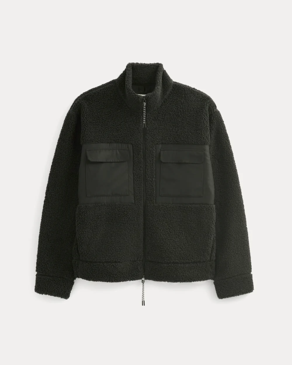 ReTrack Fleece Zip-Up | Black - Image 2