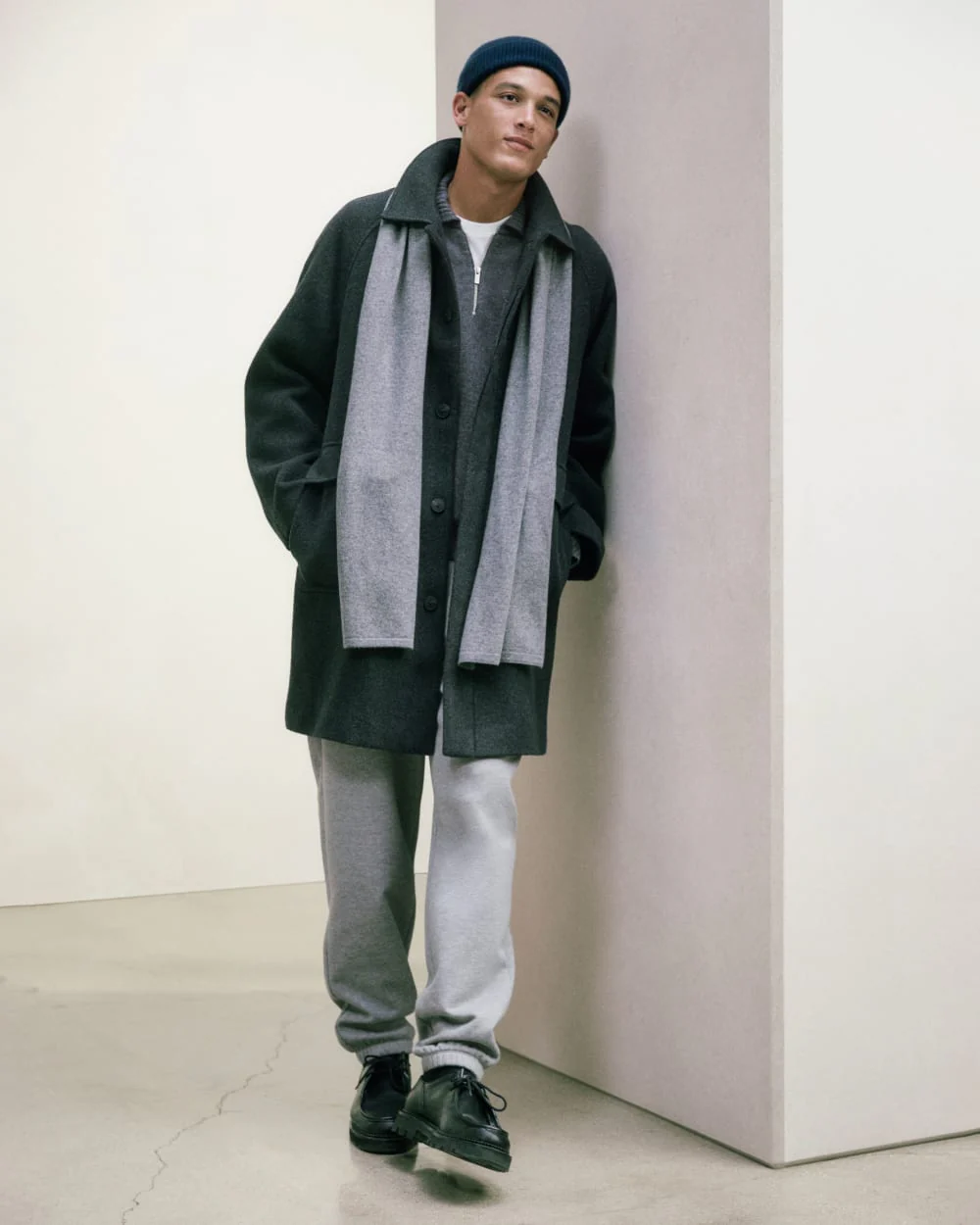 ReWool Car Coat | Heather Charcoal - Image 7
