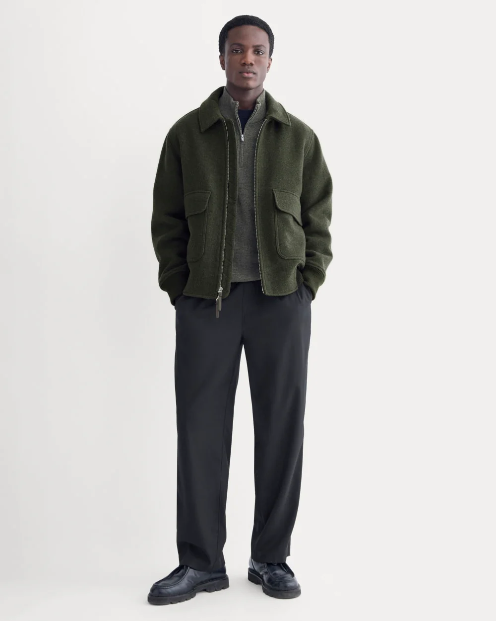 ReWool Flight Jacket | Heather Beech - Image 3