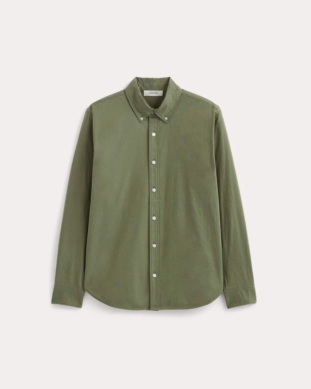 The Seersucker Long-Sleeve Shirt | Lichen Green - Image 2