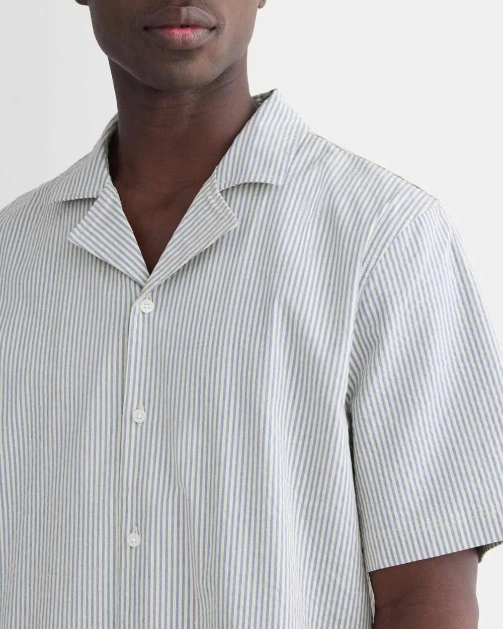 The Seersucker Resort Shirt | Dutch Blue / Natural - Image 4