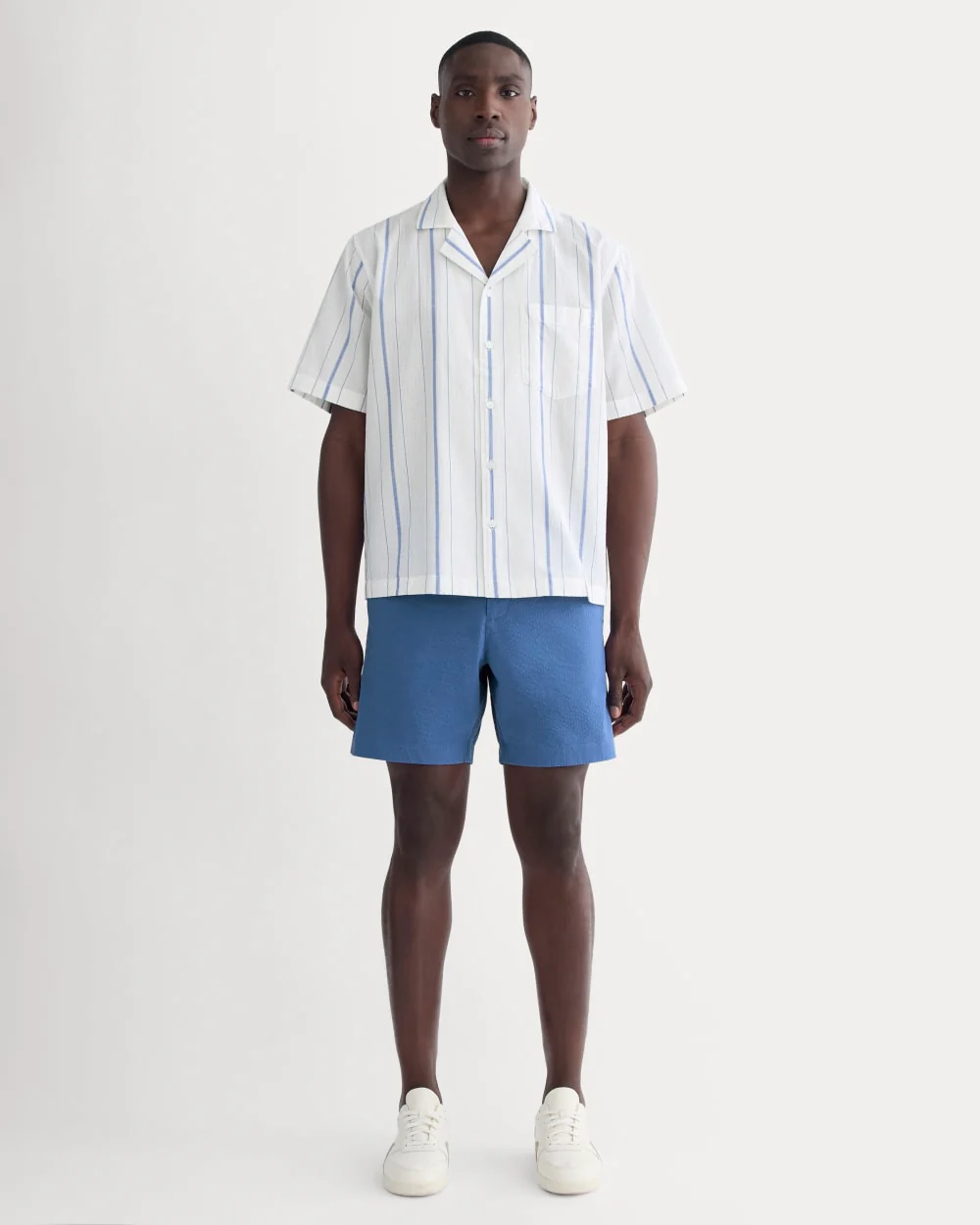 The Seersucker Short | Soft Cobalt - Image 3