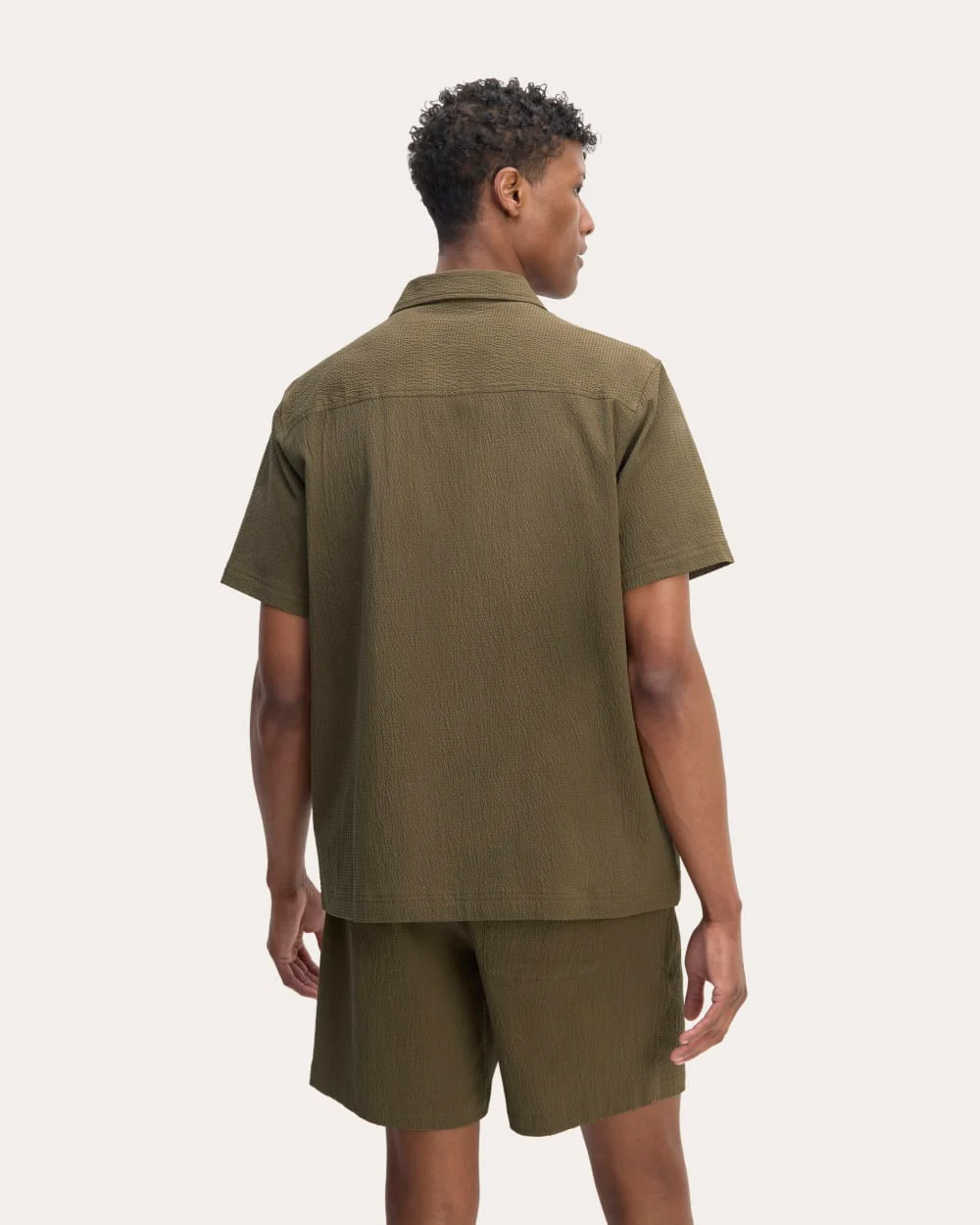 The Seersucker Short-Sleeve Shirt | Beech - Image 6