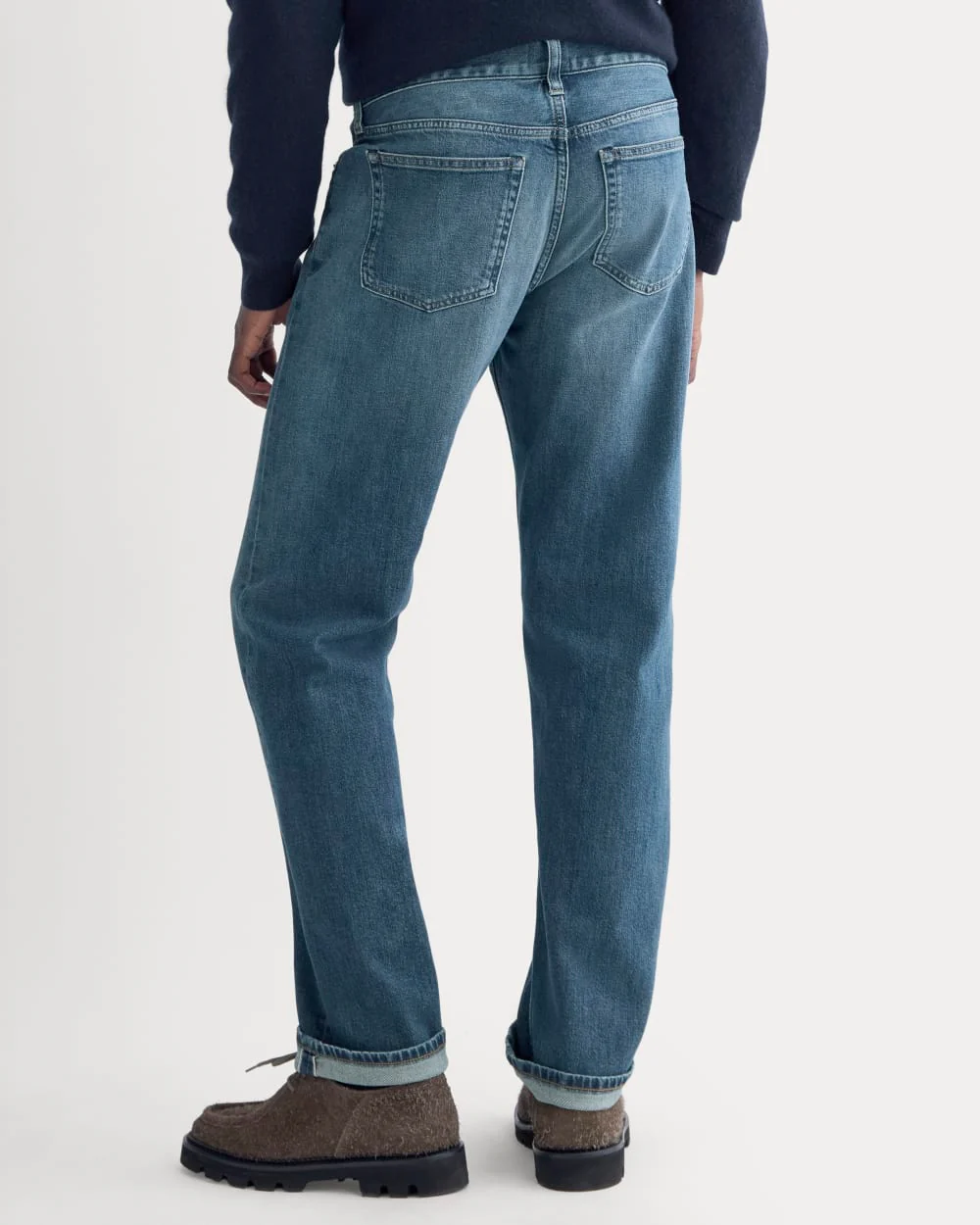 The Selvedge Straight Fit Jean | Drake Vintage Mid Wash - Image 4