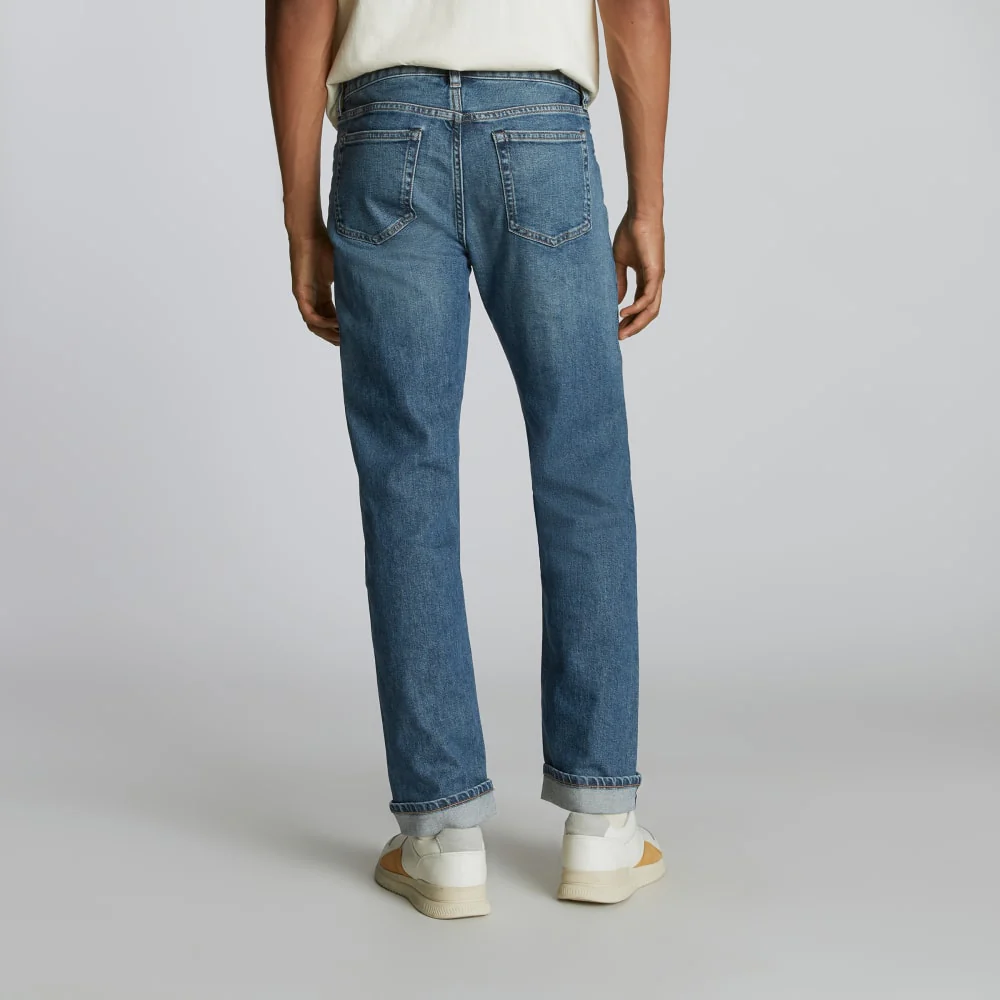 The Selvedge Straight Fit Jean | Vintage Blue Wash - Image 3