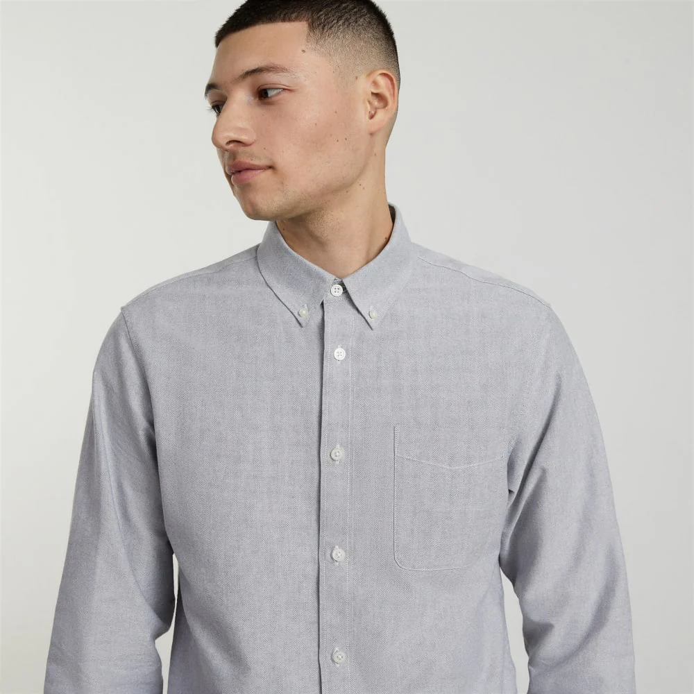 The Slim-Fit Japanese Oxford | Cloud Grey | Regular - Image 4