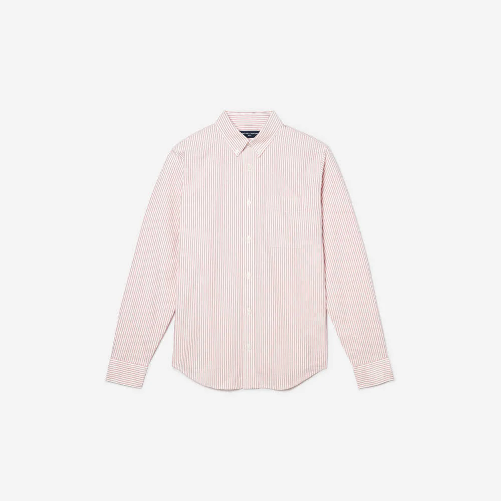 The Slim-Fit Japanese Oxford | Red / White | Regular