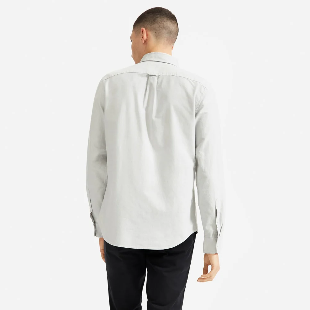 The Slim-Fit Japanese Oxford | Grey | Regular - Image 4