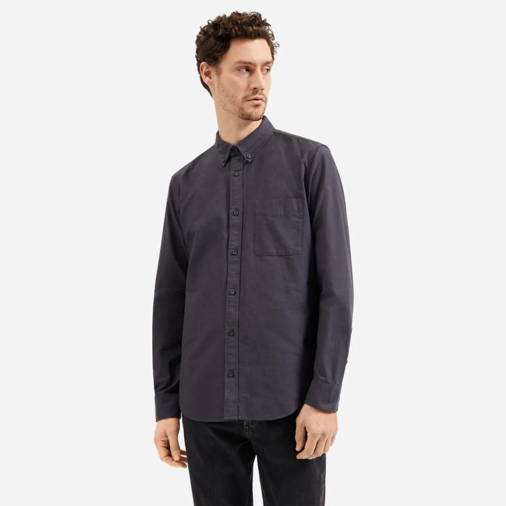 The Slim-Fit Japanese Oxford | Slate Grey | Regular - Image 2